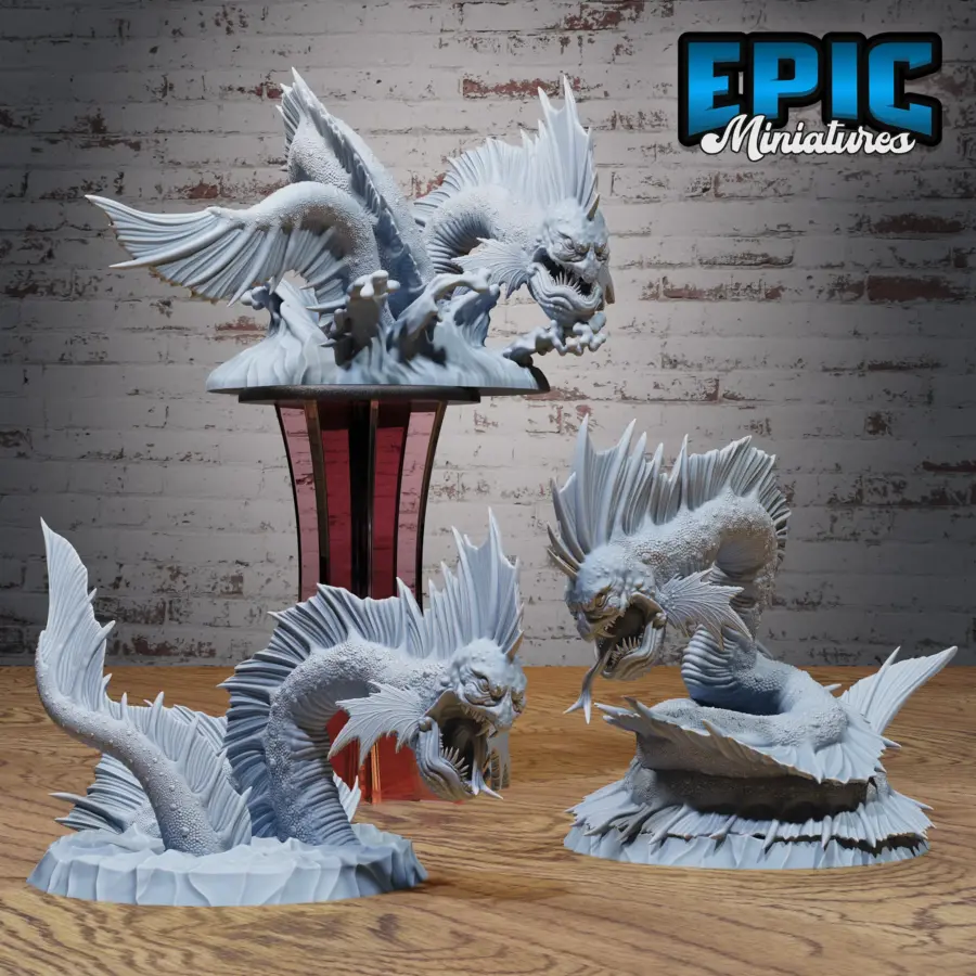 Sea Serpent Monster Set