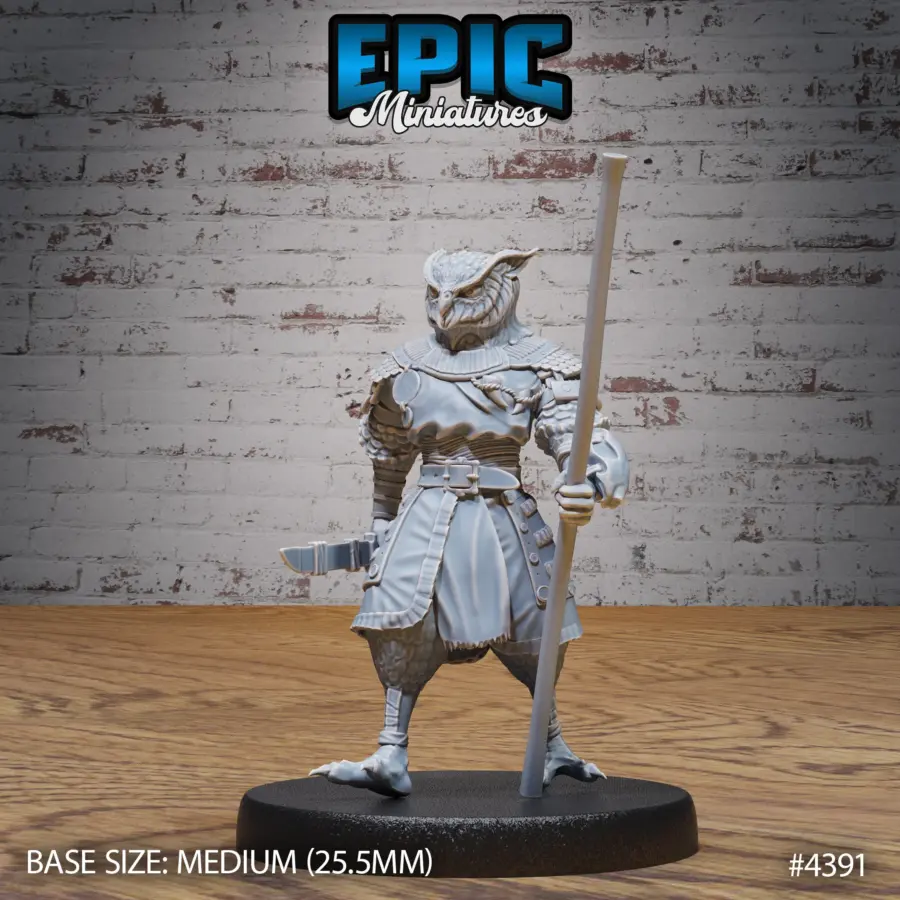 Owl Folk Monk (Medium)