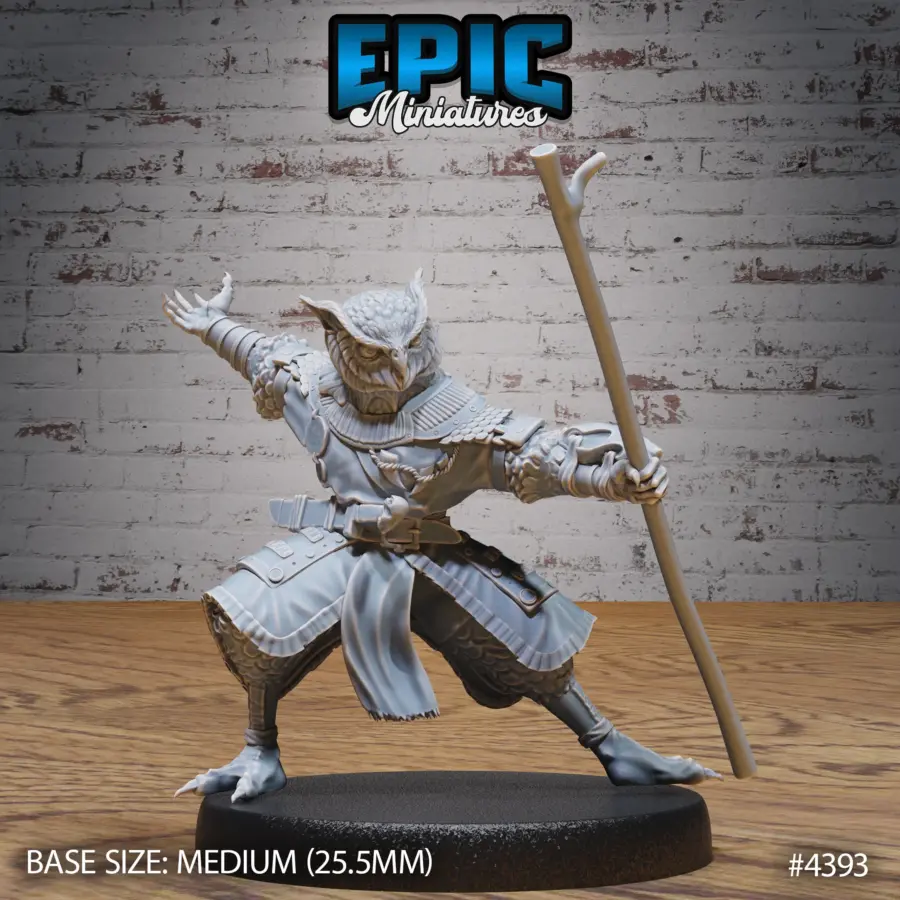 Owl Folk Monk Attack (Medium)