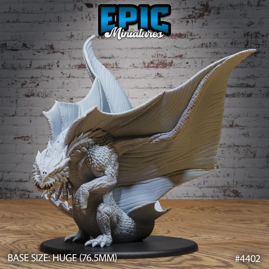 Brown Dragon Sitting (Huge)