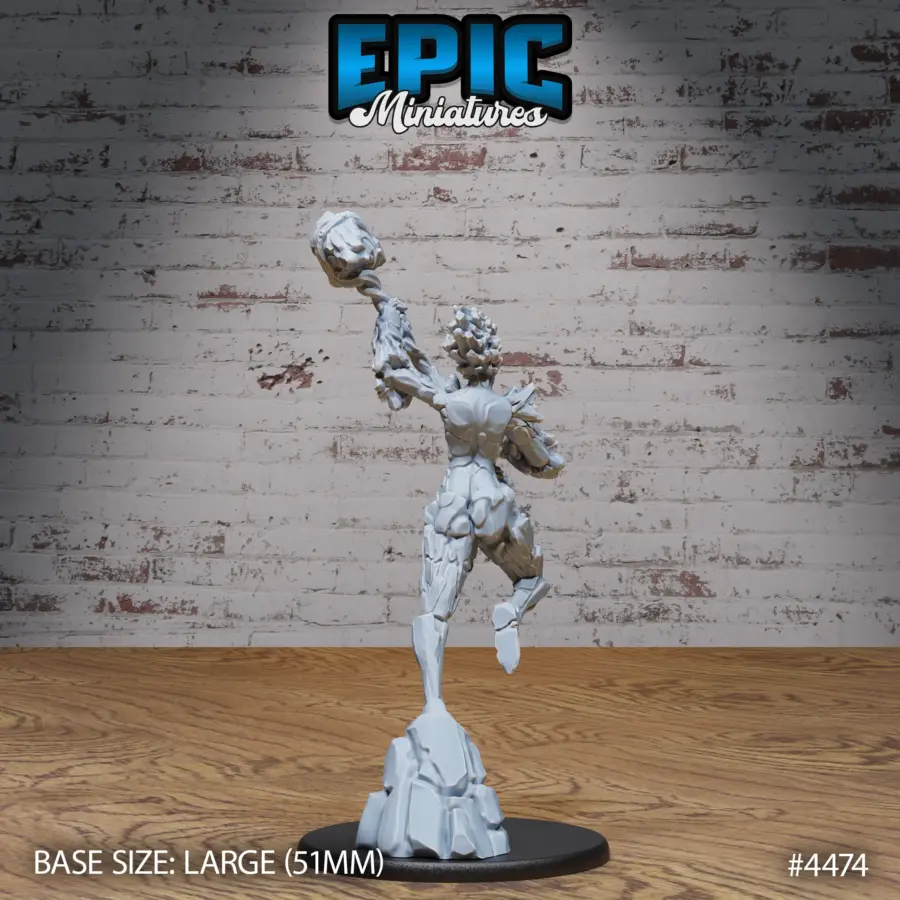 Earth Elemental Female Attack (Large) - Image 2