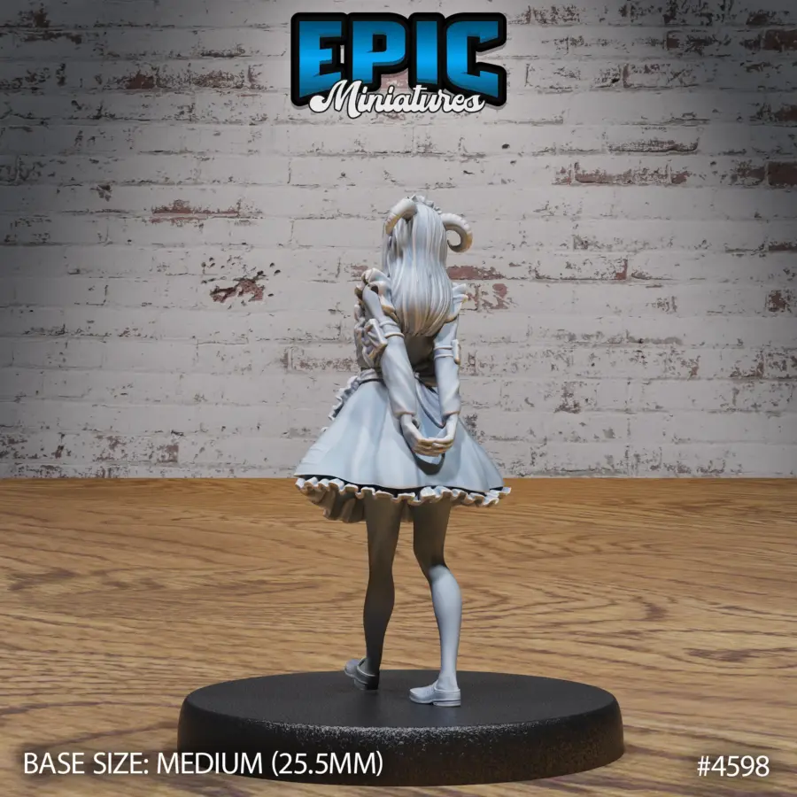 Tiefling Maid Walking (Medium) - Image 2