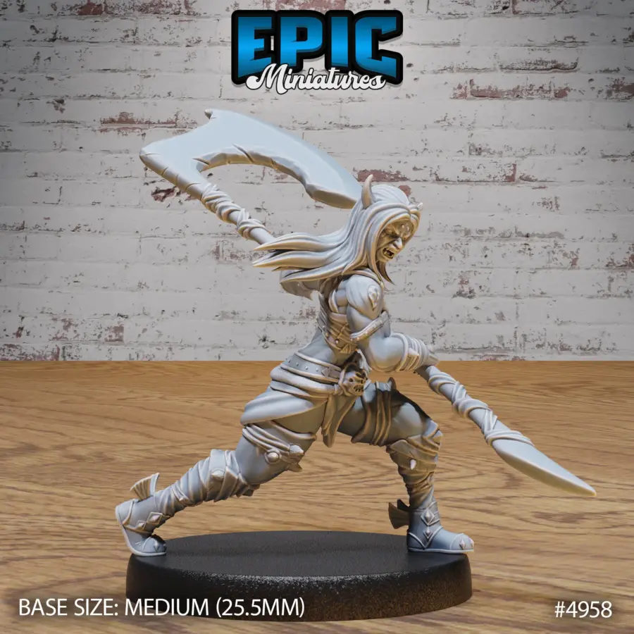 Orc Tiefling Female Attack (Medium)