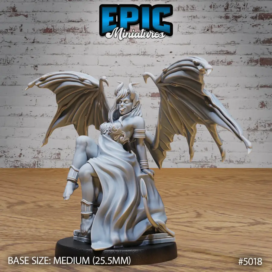 Succubus Demon Sitting (Medium)