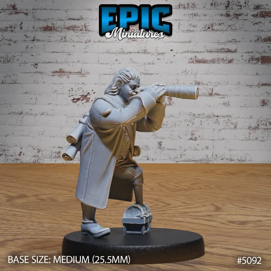 Halfling Ship Captain Spyglass (Medium)