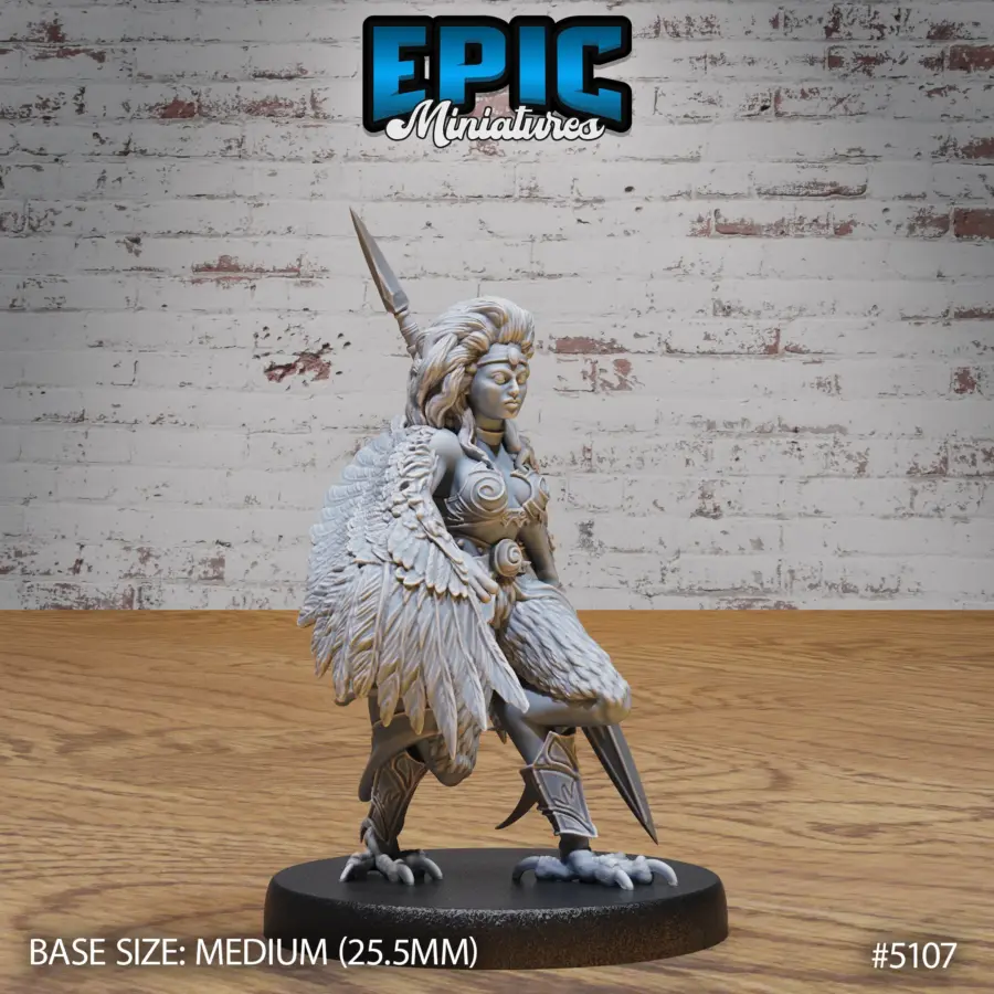 Captured Harpy Walking (Medium)