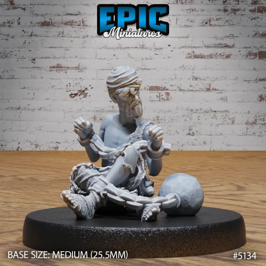 Old Prisoner Sitting (Medium)