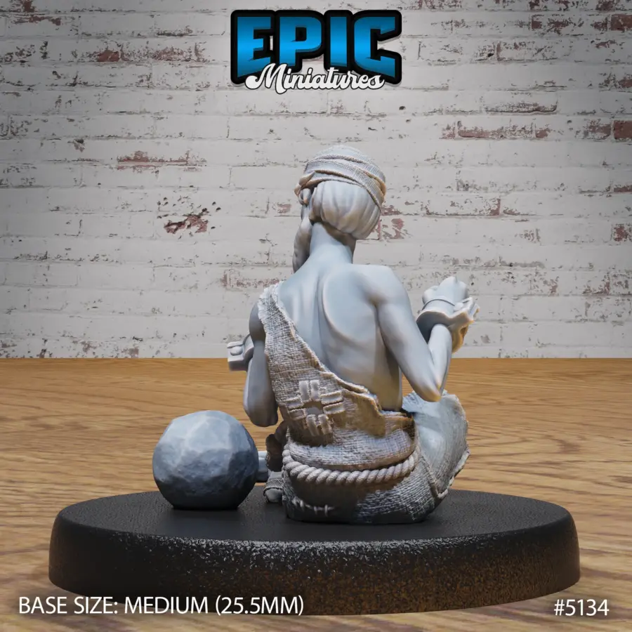 Old Prisoner Sitting (Medium) - Image 2