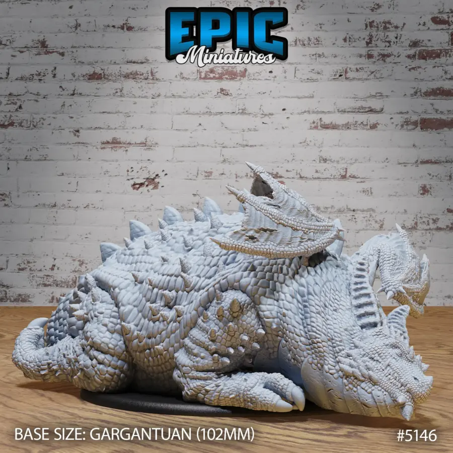 Fat Dragon Sleeping (Gargantuan)