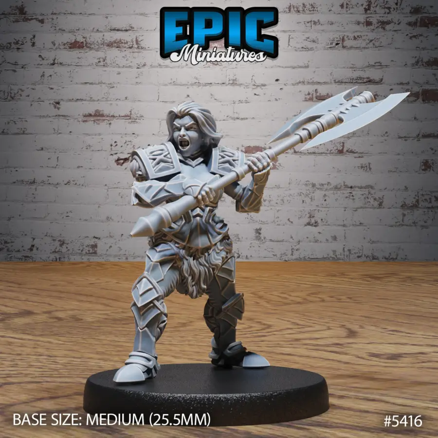 Dwarf Female Bandit Rage (Medium)