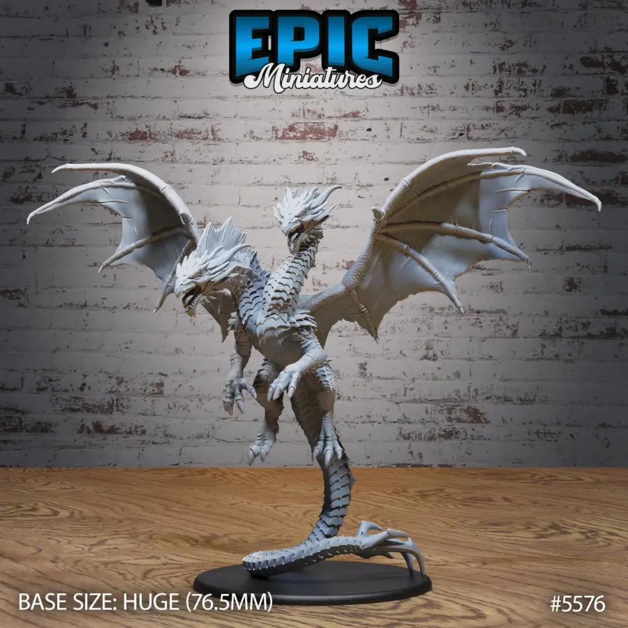 Two Headed Dragon Flying (Huge)