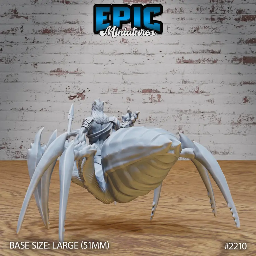 Dark Elf Spider Mage (Large) - Image 2