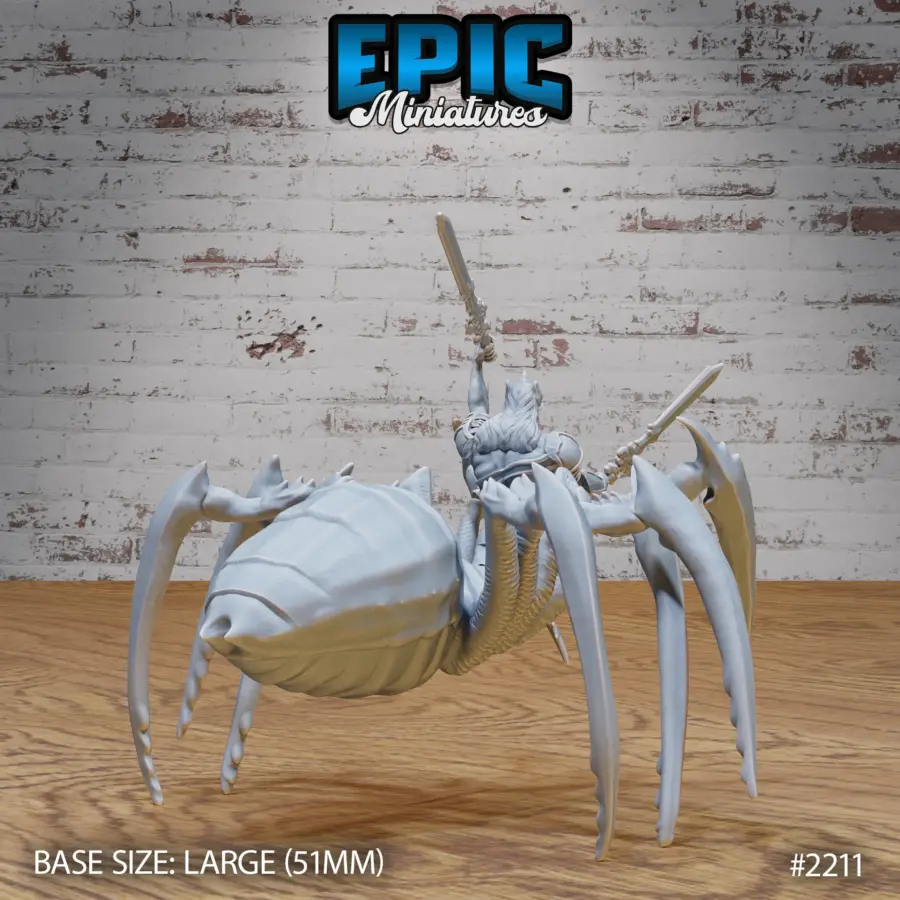 Dark Elf Spider Warrior (Large) - Image 2
