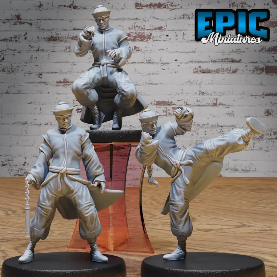 Zombie Kung Fu Monk Set