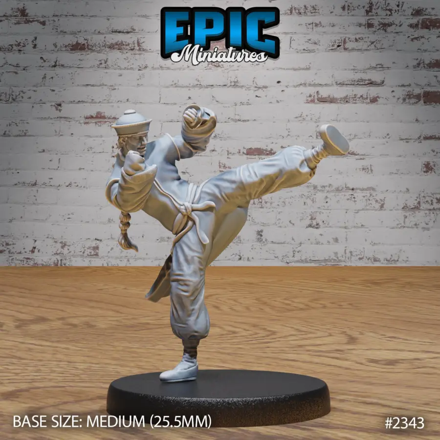 Zombie Kung Fu Monk Kick (Medium)