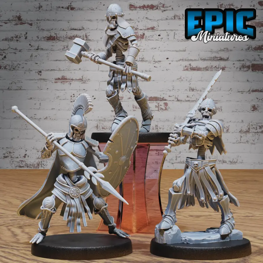 Skeleton Orc Warrior Sword / Skeleton Orc Warrior Hammer / Skeleton Orc Warrior Spear & Shield Set