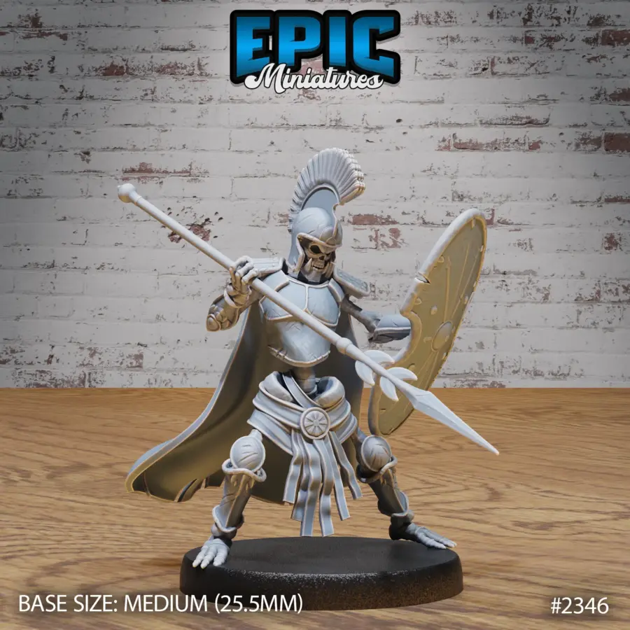Skeleton Orc Warrior Spear & Shield (Medium)
