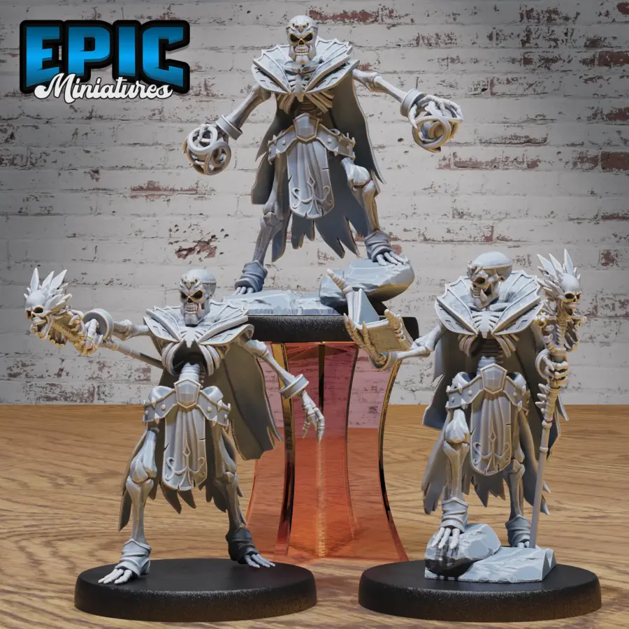 Skeleton Orc Warlock Magic / Skeleton Orc Warlock Staff / Skeleton Orc Warlock Book Set