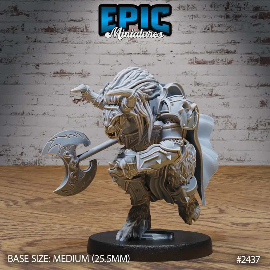 Wooly Minotaur Paladin Charge (Medium)
