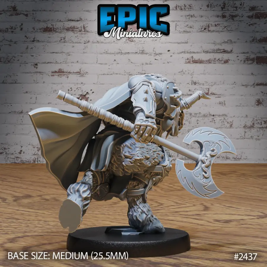 Wooly Minotaur Paladin Charge (Medium) - Image 2