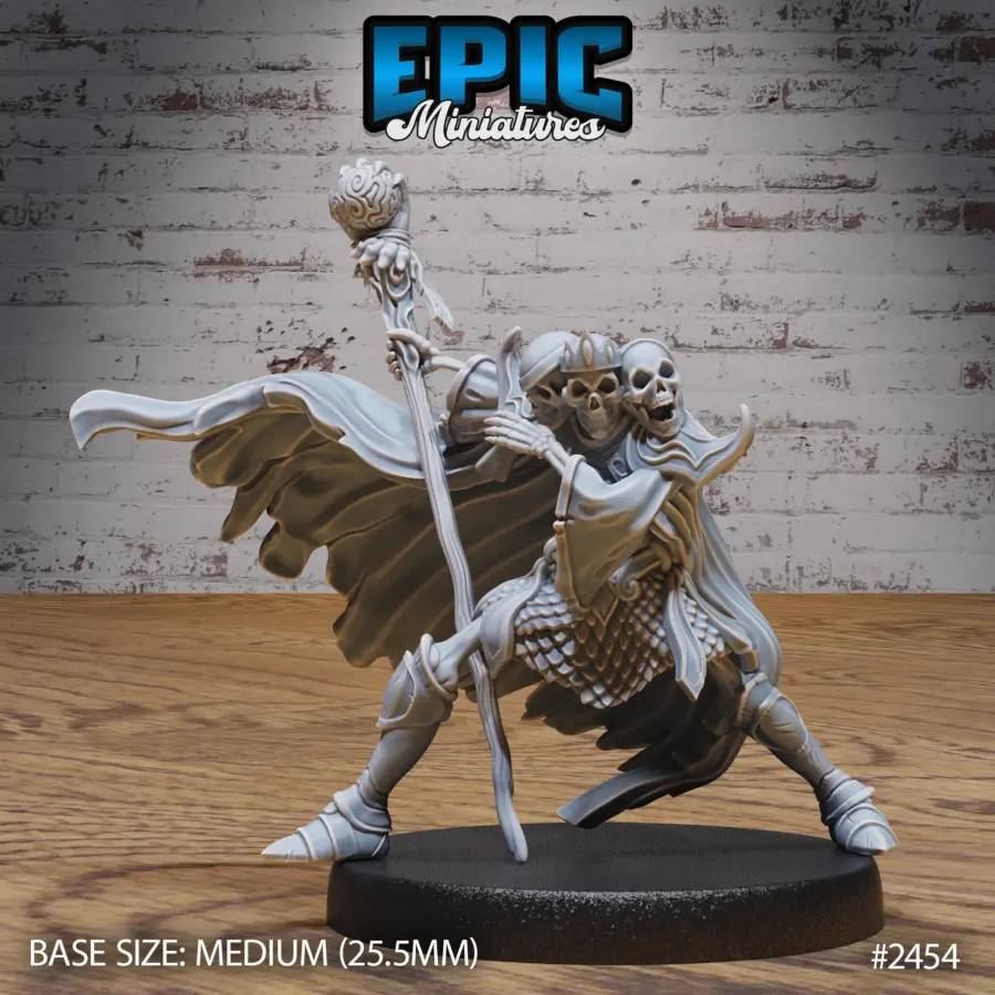 Skeleton Skull King Fighting (Medium)