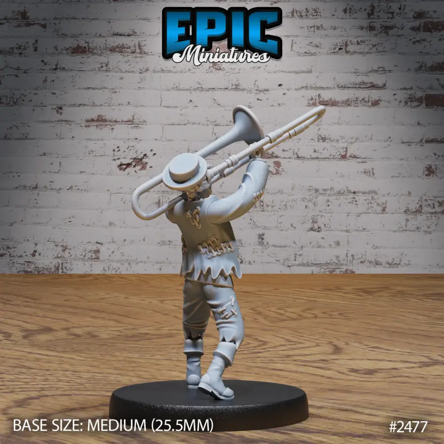Skeleton Musician Trombone (Medium) - Image 2