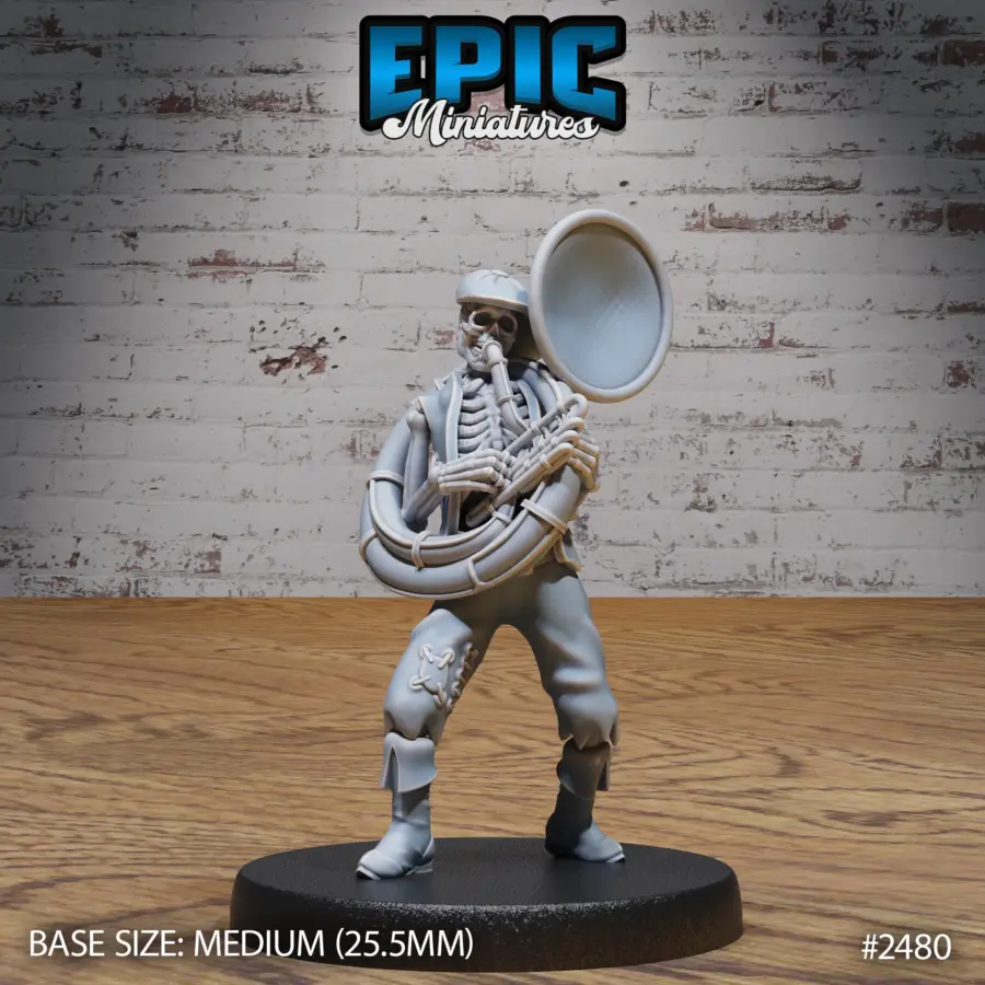 Skeleton Musician Sousaphone (Medium)