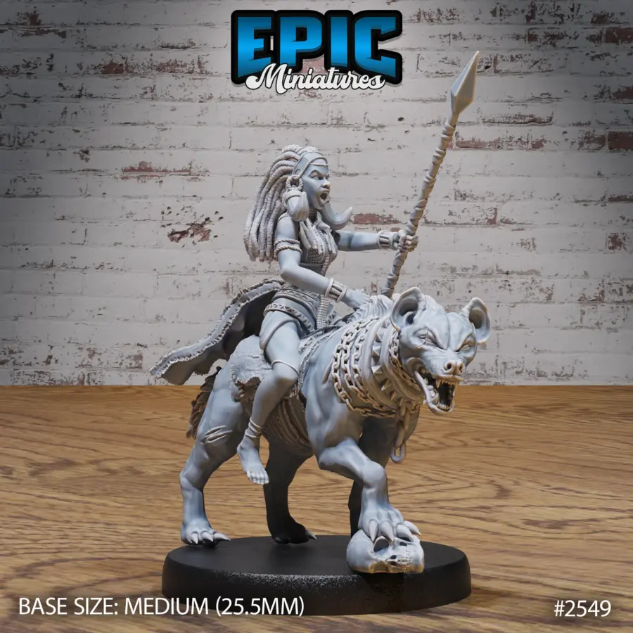 Tribe Princess Rider & Hyena Mount (Medium)