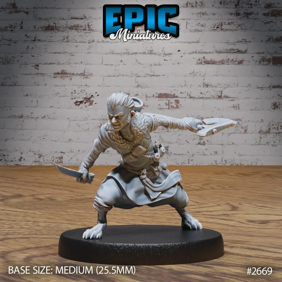 Halfling Skin Changer Fighting (Medium)