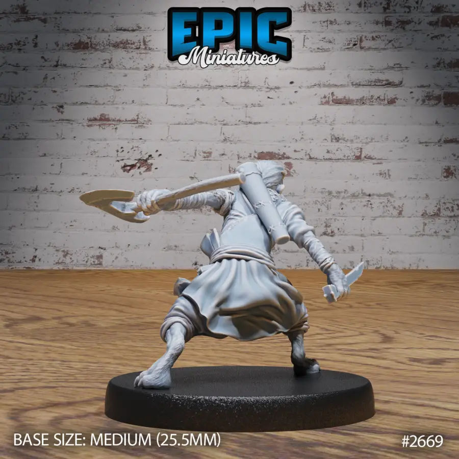 Halfling Skin Changer Fighting (Medium) - Image 2