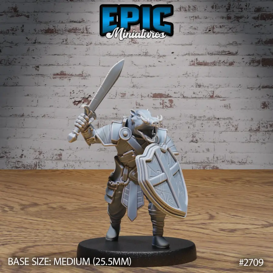 Warthog Folk Tribe Knight (Medium)