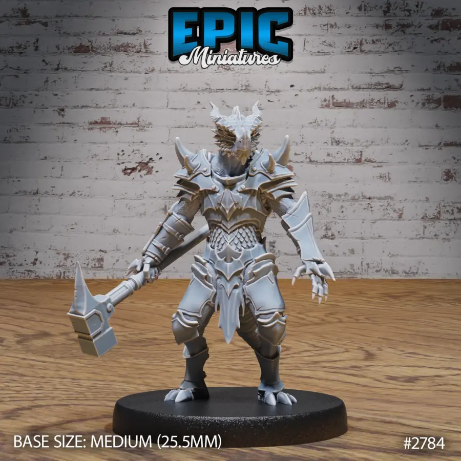Dragonborn Warrior / Dragonborn Warrior Attack / Dragonborn Raptor Rider Set - Image 5