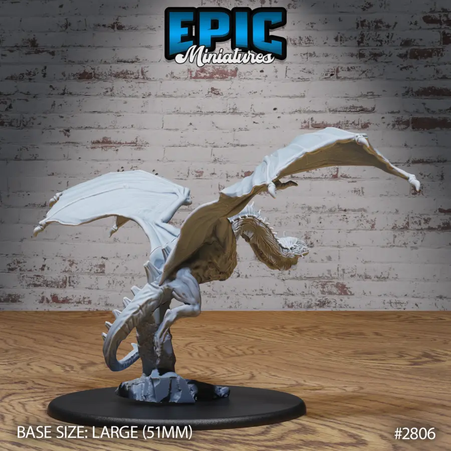 Cave Wyvern Flying Mount - 2 Variations (Large) - Image 2