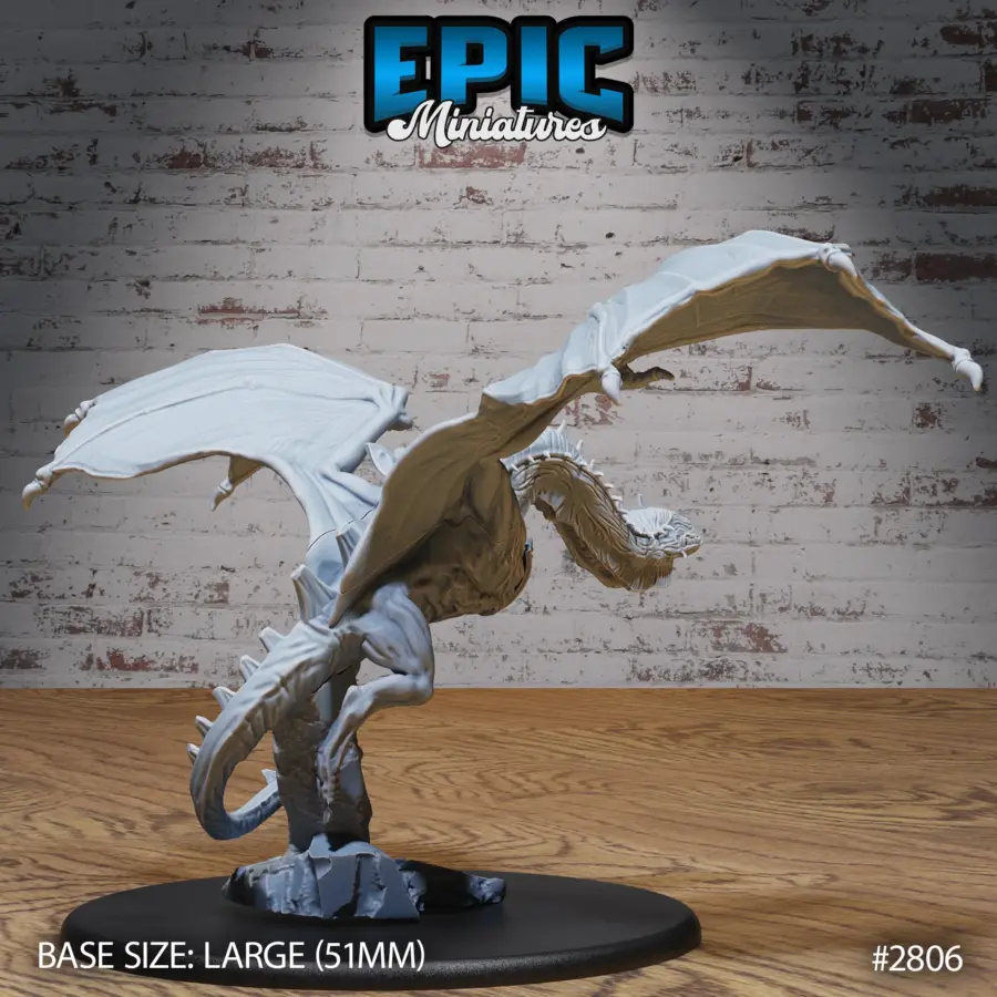 Cave Wyvern Flying Mount - 2 Variations (Large) - Image 4