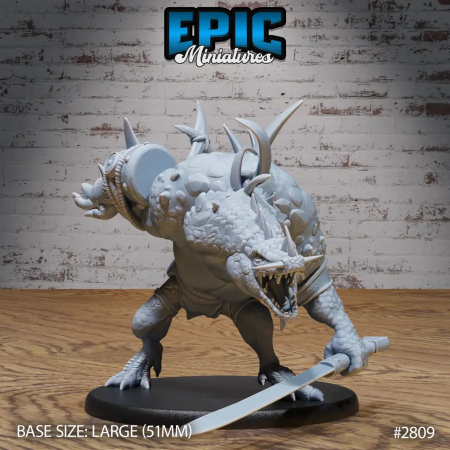 Crocodile Hunchback Roaring (Large)