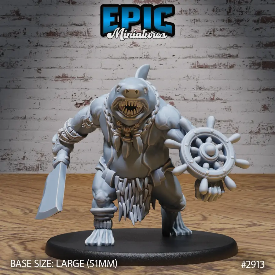 Shark Folk Brute Walking (Large)