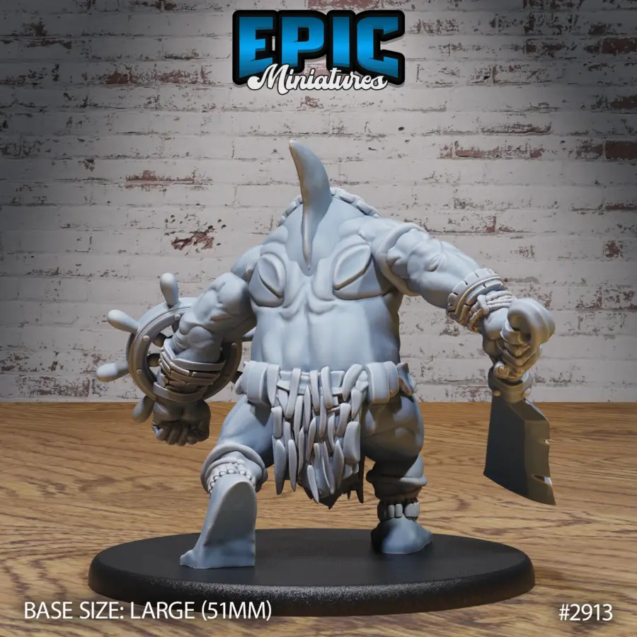 Shark Folk Brute Walking (Large) - Image 2