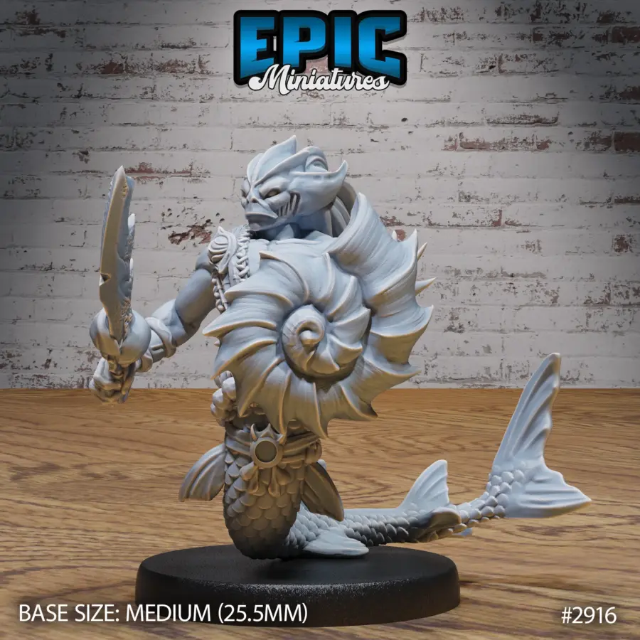 Merman Warrior Sword and Shield (Medium)