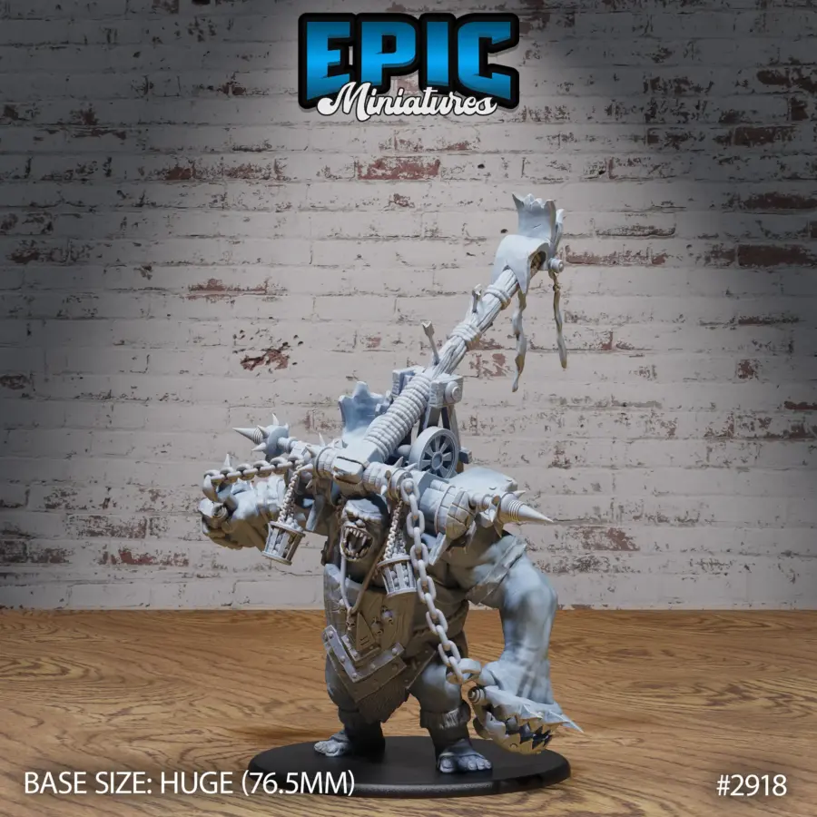 Goblin Throwing Troll Fighting (Huge)