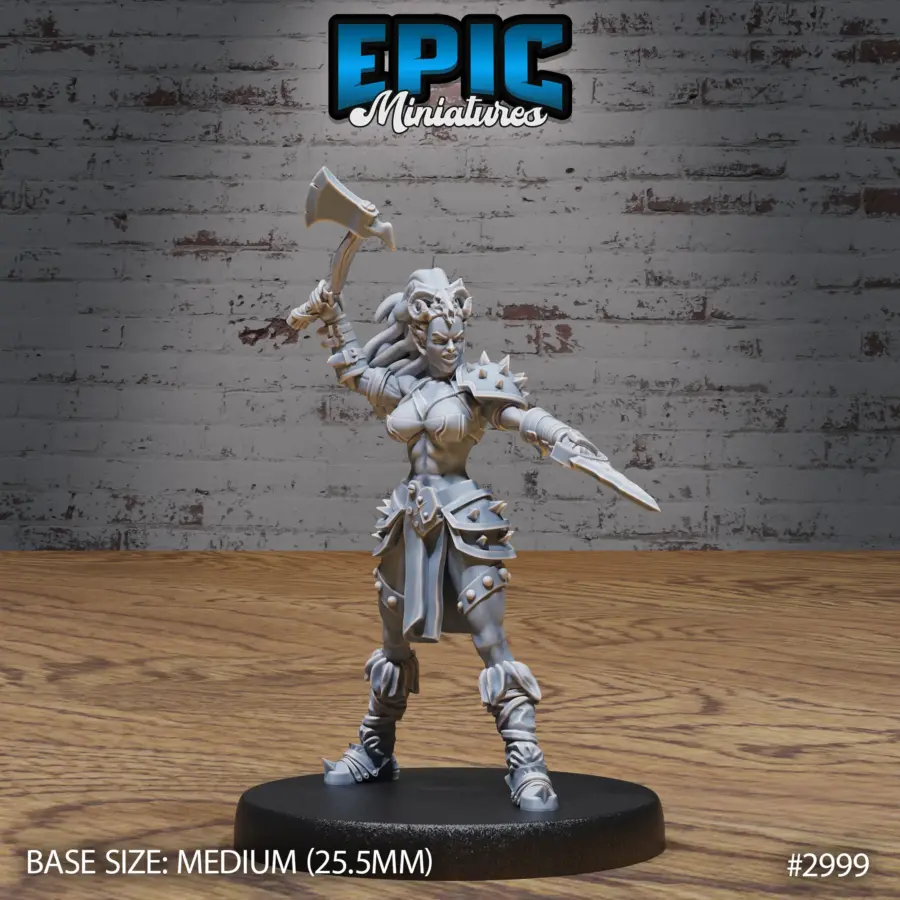 Dark Elf Barbarian Attack (Medium)