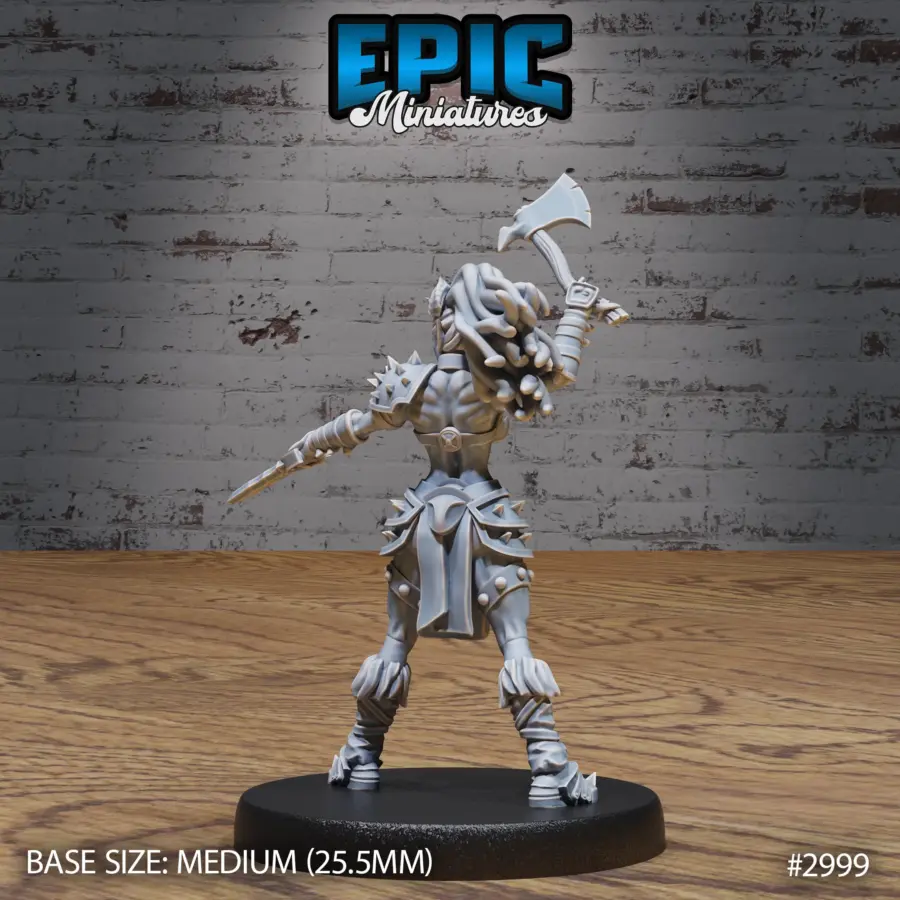 Dark Elf Barbarian Attack (Medium) - Image 2