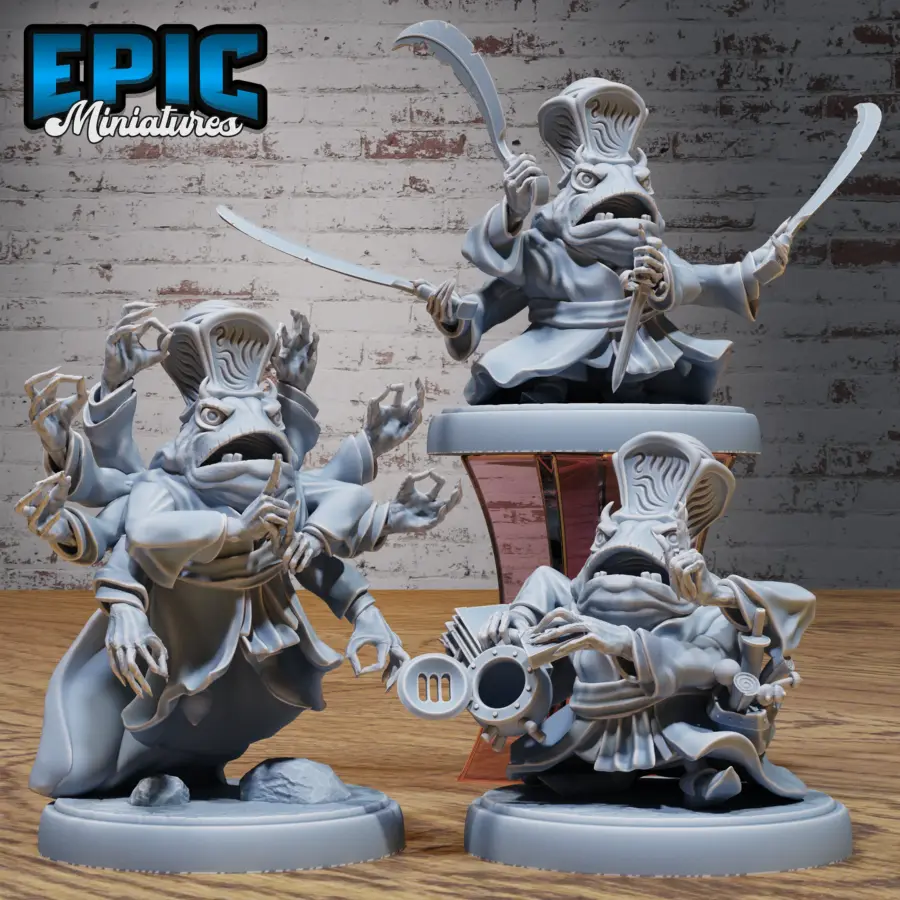 Frog Warlock Power / Frog Warlock Swords / Frog Warlock Moth Lamp Set