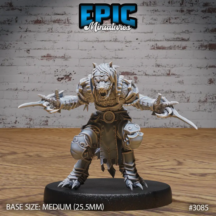 Werewolf Adventurer Female Attack (Medium)