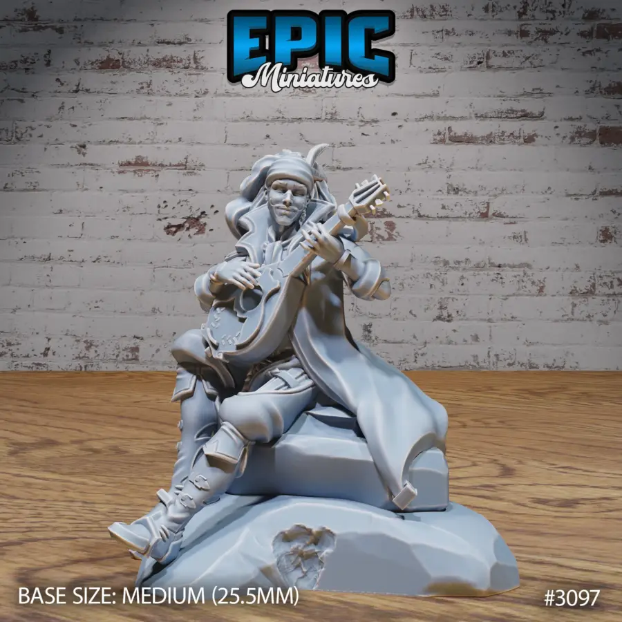 Bard Player Character Sitting (Medium)