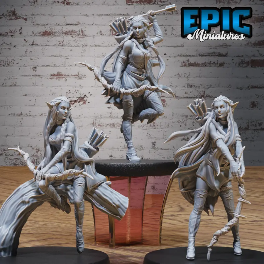Elf Ranger Female Player Character Set