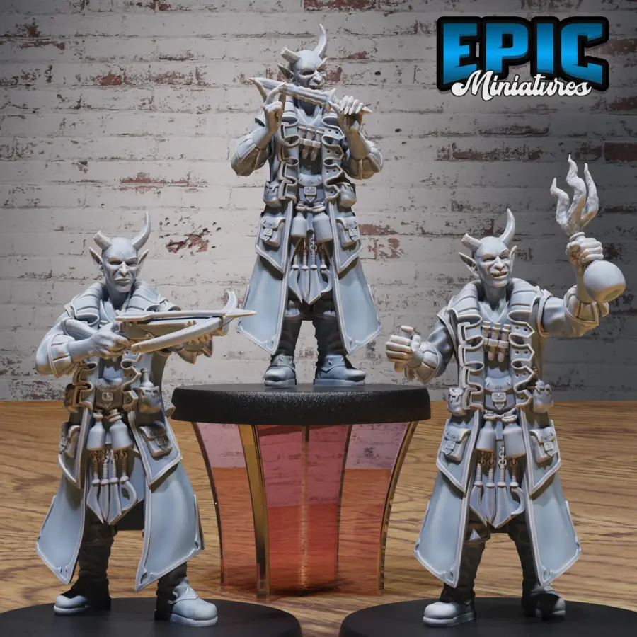 Tiefling Rogue Player Character Set