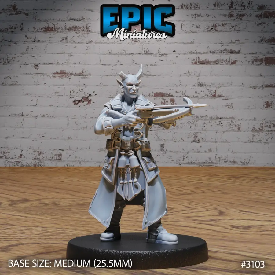Tiefling Rogue Player Character Crossbow (Medium)