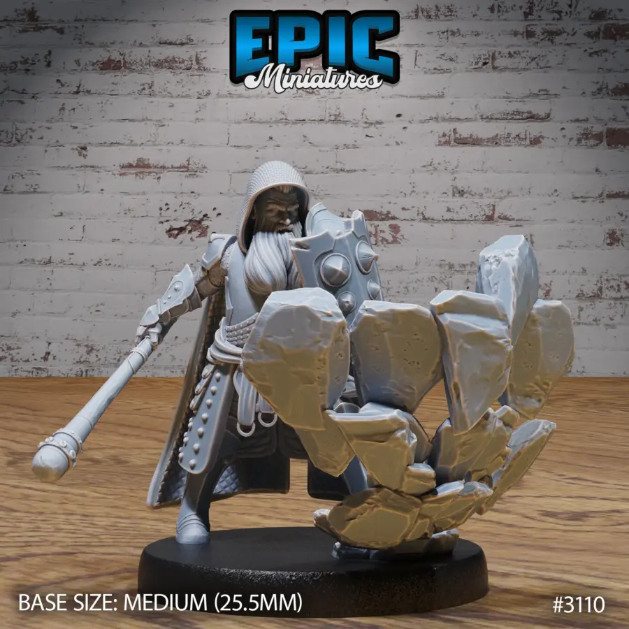 Dwarf Cleric Player Character Magic Shield (Medium)