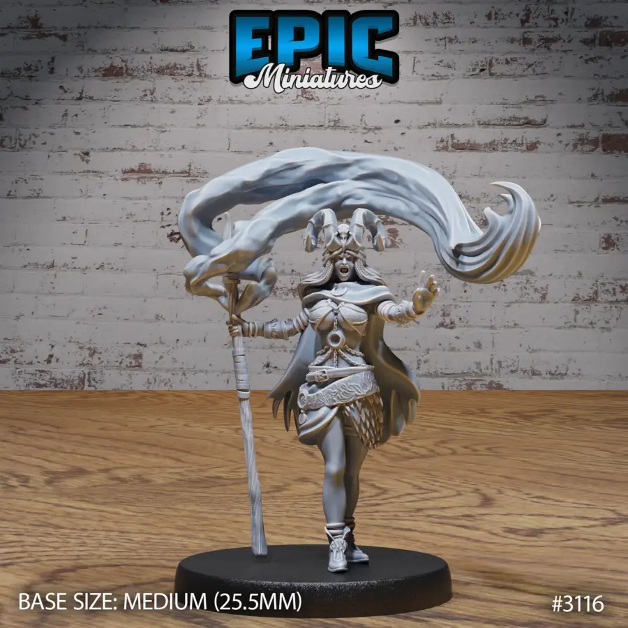 Druid Female Player Character Magic (Medium)