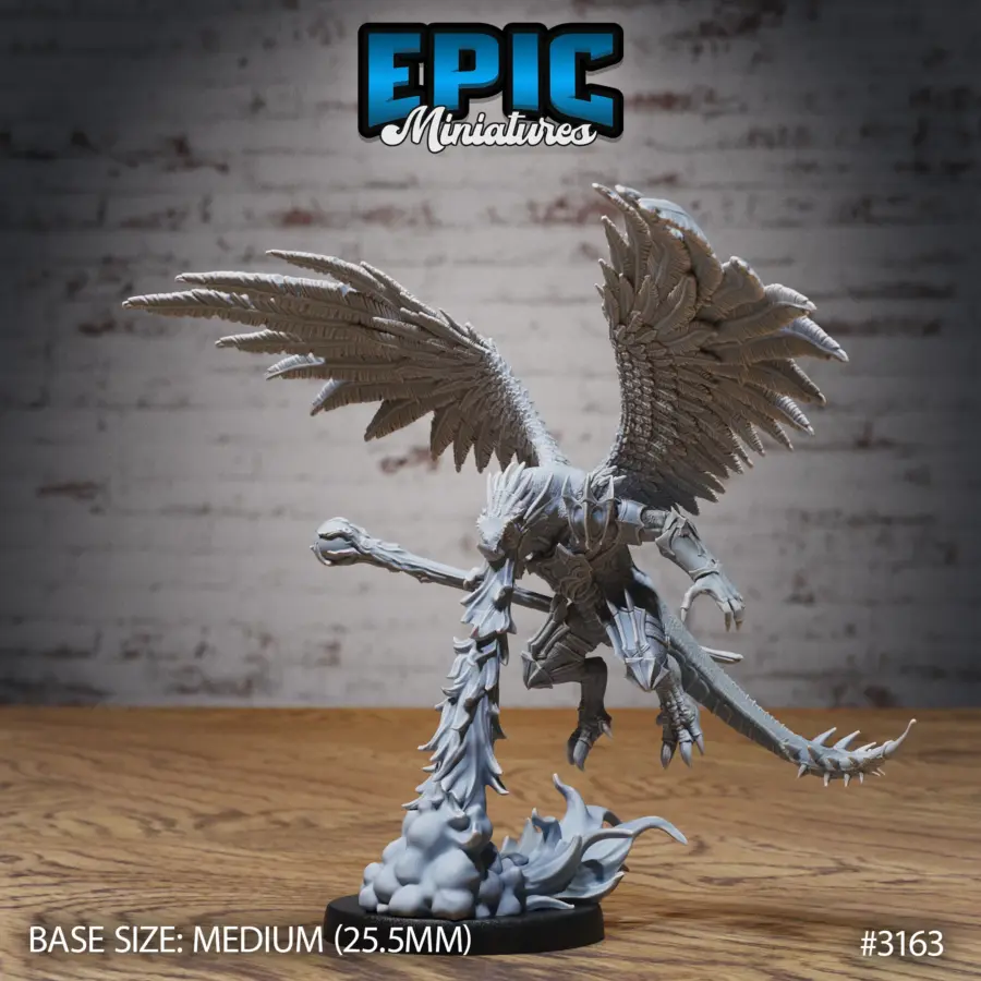 Winged Half Dragon Firebreath (Medium)